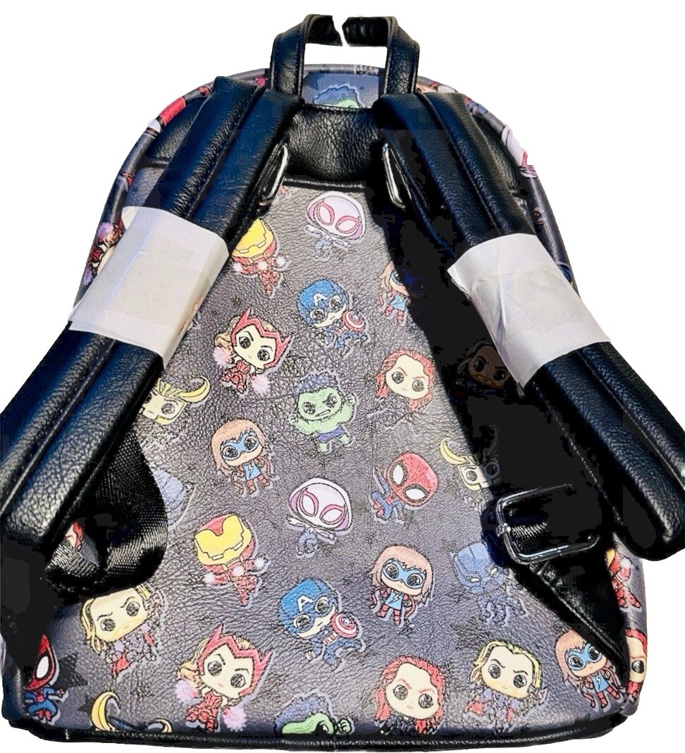 DISNEY Loungefly Disney Parks Exclusive Marvel Chibi Mini Backpack *NWT* image 2