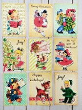 9 Retro Style Christmas Handmade Pocket Letter Cards Scrapbooks Journals Crafts