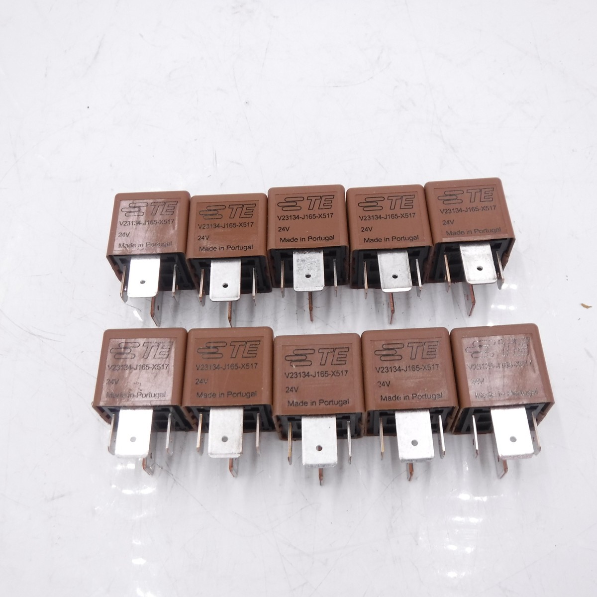 10 Pack TE Connectivity 4 Prong Automotive Power Relays V23134