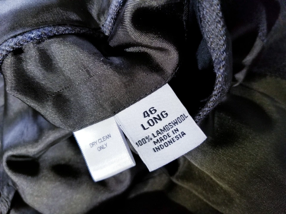 Joseph & Feiss 46L Brown yellow green Plaid wool tweed Blazer Jacket sport Coat - Image 4 of 4