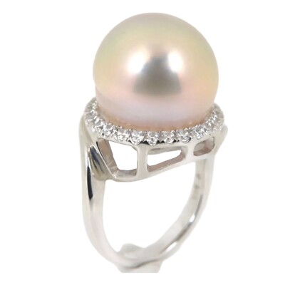 Genuine Edison Pearl Ring, Enormous 15.7mm Pearl, 925 Sterling Silver #SR311