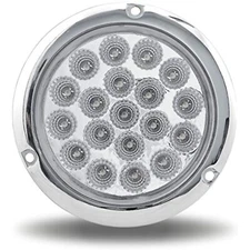 Trux Accessories TLED-4XRBF 4" Dual Revolution Flangemount Red/Blue LED