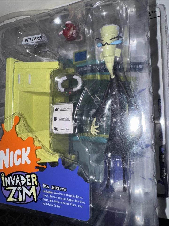 Palisades Nick Ms Bitters  “Invader Zim” Series 1 Action Figure sealed in box - Image 3 of 4
