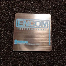 Encom International Corporation Logo Label Decal Case Sticker Badge 473
