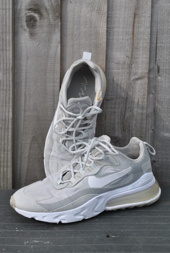Grey fog canvas lace up women trainers size 5.5 (EU 39) NIKE Air Max 270 React - Picture 3 of 7
