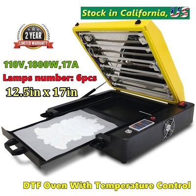 DTF Dryer Oven With Temperature Control A3 A4 Pro DTF Oven Curing Transfer Film