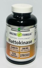 Amazing F rmulas Nattokinase 4000 FU 200mg 270C psulas Cardiovascular Support