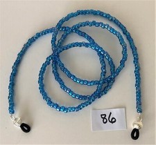 Dark Turquoise Capri Blue Eyeglass Eye Glass Sunglass Bead Leash Lanyard Holder