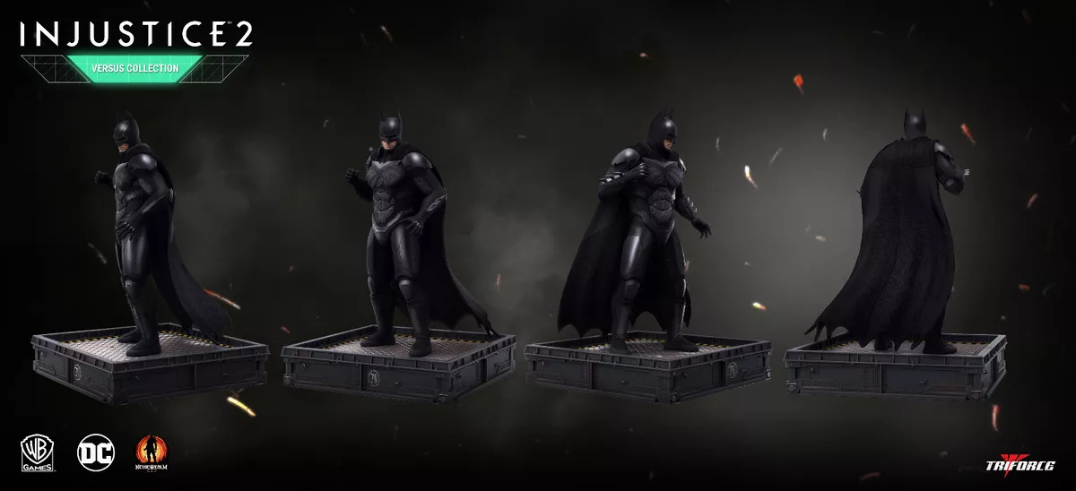 Triforce Injustice 2 The Versus Collection Batman and Brainiac Statue Set SEALED
