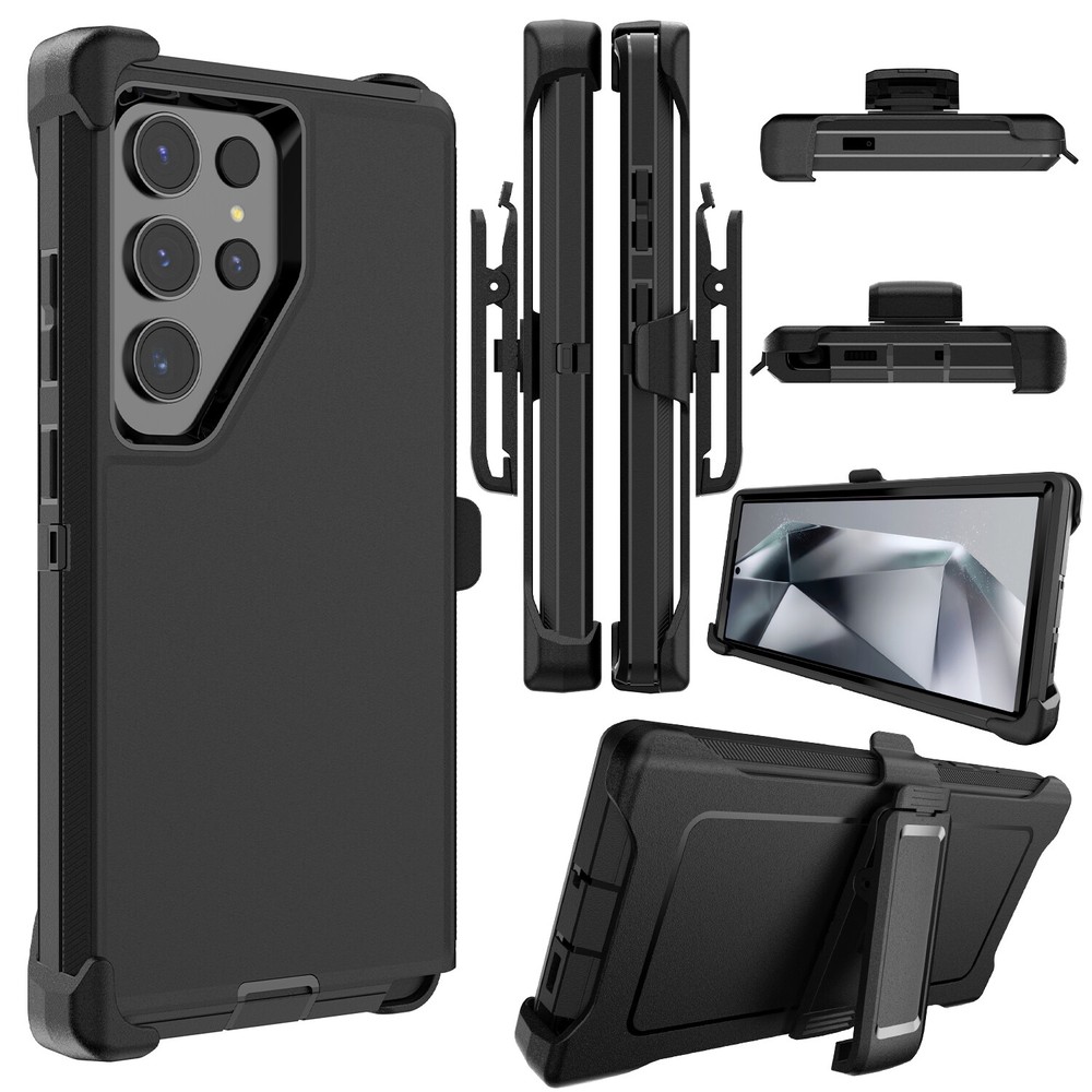 Shockproof Rugged Belt Clip Phone Case for Samsung Galaxy S24 S24+ Ultra