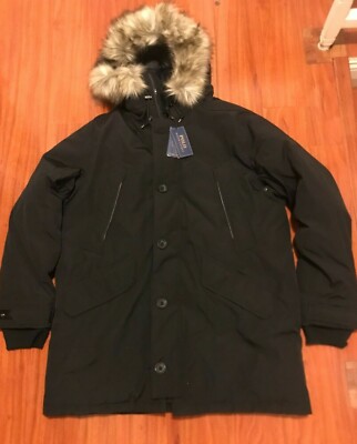 Polo Ralph Lauren Men's Annex Faux Fur-Trimmed Down Parka - Size