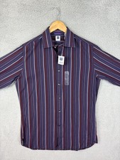 Gap Shirt Mens Small Multicolor Stripe Dress Long Sleeve Button Front Mens New