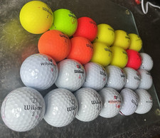 24 Wilson DX2 soft optix golf balls mint & A grade mix 3 Triad Duo
