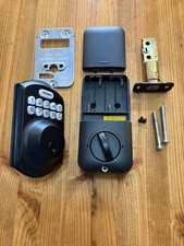 TEEHO TE001 Keyless Entry Door Lock Keypad Smart Deadbolt Black USED (no key)