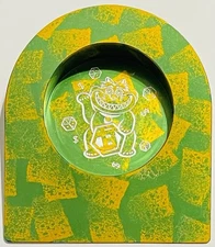 Extremely Rare Bettinardi Lucky Cat Green with Gold Splatter Milled Putting Cup