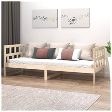 Divano letto a giorno in legno massello di pino finitura naturale 90x200 cm rustico ospiti con doghe!