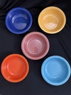 Vintage Fiestaware - 4 3/4" fruit bowl set 5 bowls 5 Colors - (1937-59)