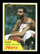 1981-82 Topps #31 Lionel Hollins signed autograph NM+ dead centered  BXCP67