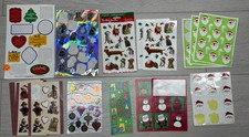 Vintage Calendar Sticker Christmas Holiday Mi...