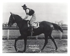 Assault Photo Horse Racing Picture Jockey Warren Mehrtens FRIDGE MAGNET