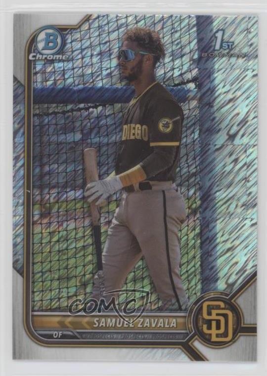 2022 Bowman Chrome Prospects Refractor /499 Samuel Zavala #BCP-203 0o6v
