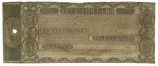 18__ Kennebec Bank Augusta Massachusetts $5 MA (L6073)