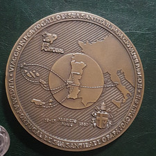 MEDAGLIA VIAGGIO PAPA GIOVANNI PAOLO II IN PORTOGALLO 1991 280 GR X 9 NUMERATA