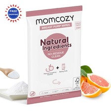 Pump Wipes 30 Count Momcozy Natural Clean Resealable Breast Parts Cleaning Flash