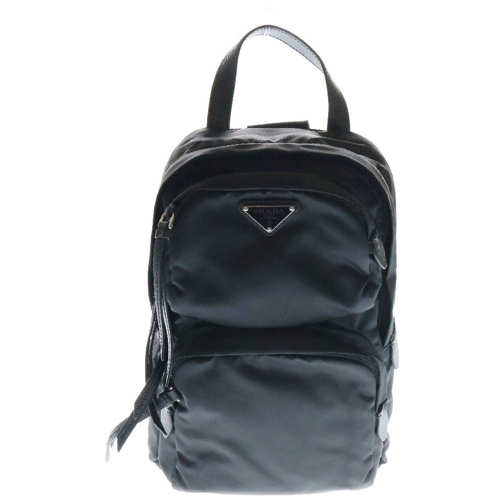 Prada Re-Nylon Black Crossbody Shoulder Bag 1Bz026