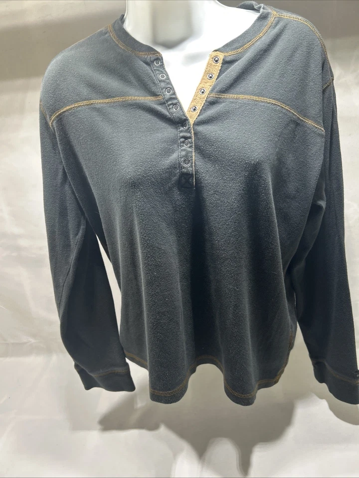 Camisa Henley feminina manga longa Columbia grande - Imagem 2 de 4