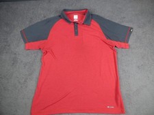 The North Face Polo Shirt Mens Large Red Performance FlashDry Outdoor Golf Top