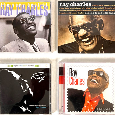 Ray Charles 4 CD Lot Best Hits Genius Loves Company Duets Forever Soundtrack