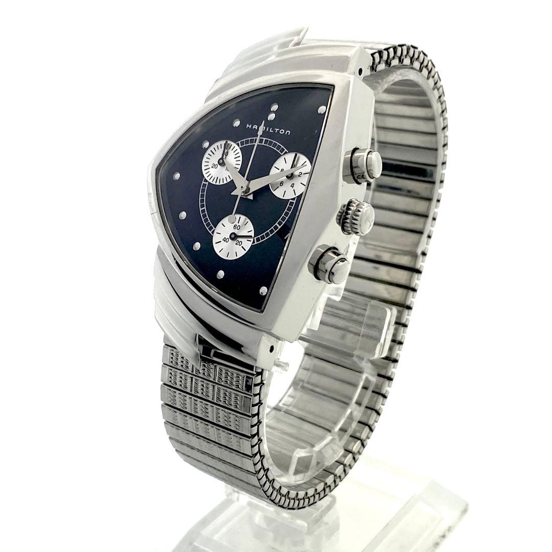Hamilton Ventura H244121 Quartz Chronograph Black Dial Date image 2