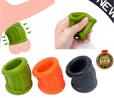 Silicone Penis-Stretcher Enhancer Ball-Scrotum-Ring-Delay-Ejaculation for Male