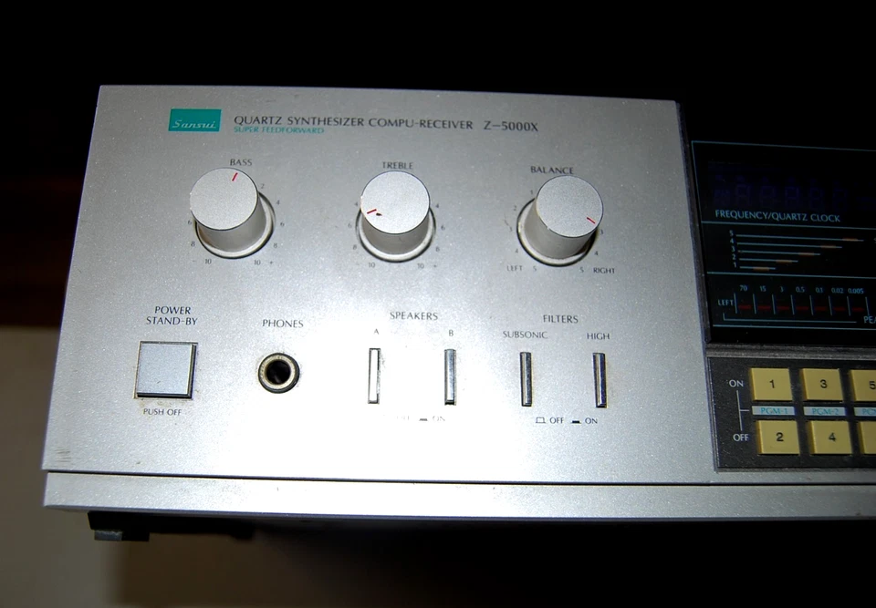 Receptor estéreo Sansui vintage modelo Z-5000X, SOLO PARA REPUESTOS/REPARACIÓN, lote E Foto 3 de 4