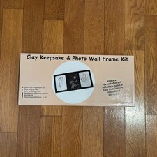 New Clay Keepsake  Photo Wall Frame Kit Baby Handprint Footprint DIY Gift