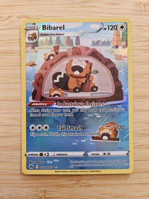 Bibarel GG25/GG70 Crown Zenith Galarian Gallery NM Ultra Rare Pokemon Card