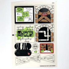 LEGO STICKER SHEET 79103 Turtle Lair Attack Decals Teenage Mutant Ninja Turtles