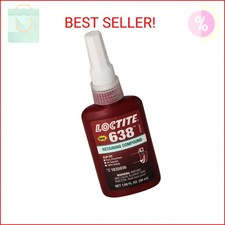 Loctite 21448 Green 638 High Strength Retaining Compound, 50 mL Bottle