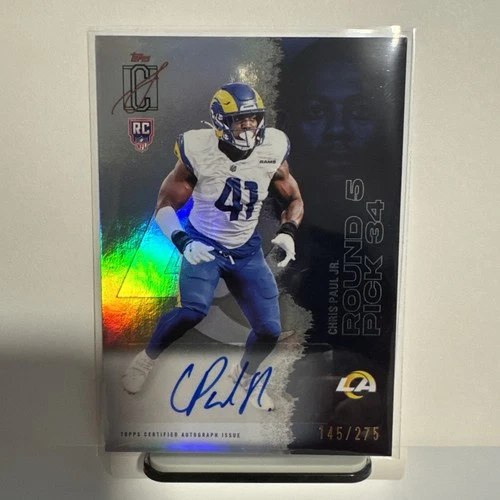 2025 Topps Chris Paul Jr. Shop for 2025 Topps Signature Class Football Rookie autographs on eBay (Raw)