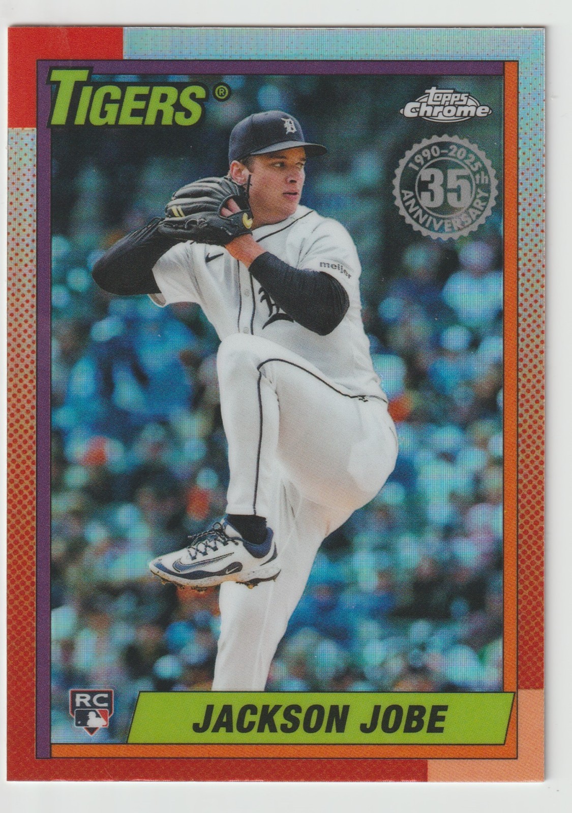 2025 Topps Chrome Update Jackson Jobe #90CU-17 RC 1990 Topps Refractor