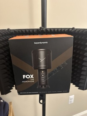 Beyerdynamic FOX USB-C Microphone, Filter, Mute, Type C Cable, 3.5mm Jack, Stand