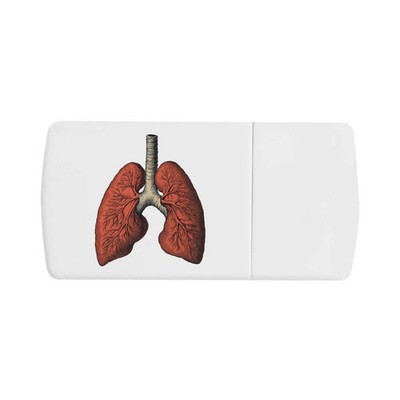 Pillendose ''Menschliche Lunge'' mit Tablettenteiler (PI00031503)