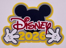 Disney 2026 - Paper Piecing Scrapbook Embellishment Die Cuts