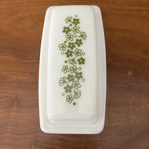 Pyrex Corelle Crazy Daisy Spring Blossom Butter Dish Vintage