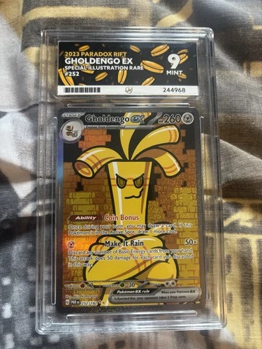 Pokémon TCG Gholdengo EX Paradox Rift Ace Graded 9 - 252/182 SIR