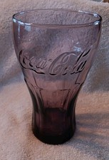 2009 Coca-Cola McDonald's Promotional 12 Oz. Glass PLUM/PURPLE Color