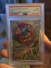 2025 POKEMON MEP EN-ME BLACK STAR PROMO #010 RIOLU PSA 10