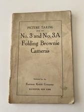 Original Camera Instructions/Manual: Brownie Folding Camera No. 3  No 3A