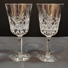 Retired LENOX Charleston Crystal Water Goblets Set of 2